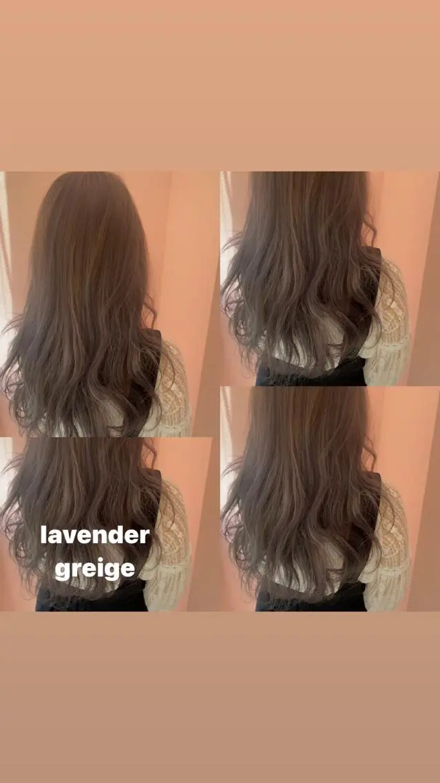 セミロング カラー パーマ ヘアアレンジ メンズ メンズブリーチ ブリーチ 透明感カラー グレージュ ラベンダーカラー RIYA❤︎ Aujuaソムリエのヘアスタイル