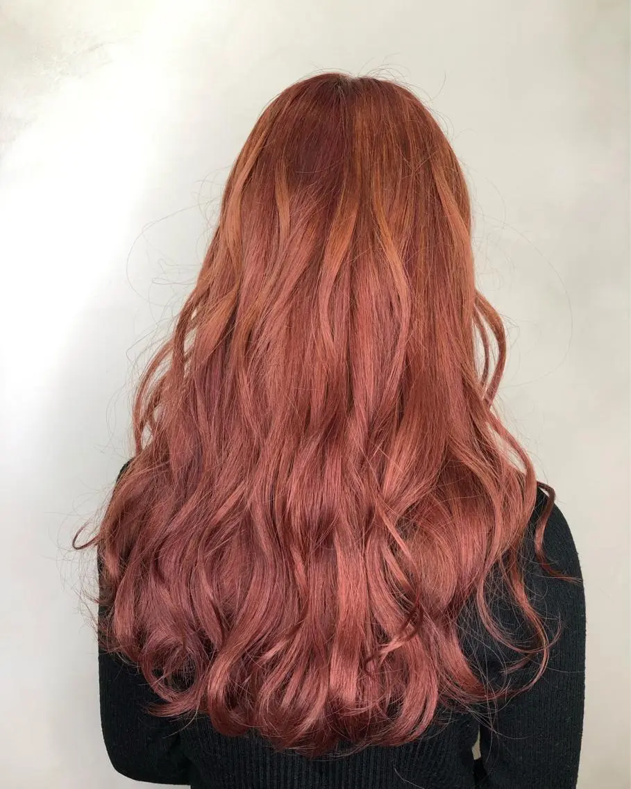 ロング カラー ブリーチ ケアブリーチ ピンクカラー ヘアカラー トリートメント ヘッドスパ 美髪矯正 🌈髪質改善 山下のヘアスタイル