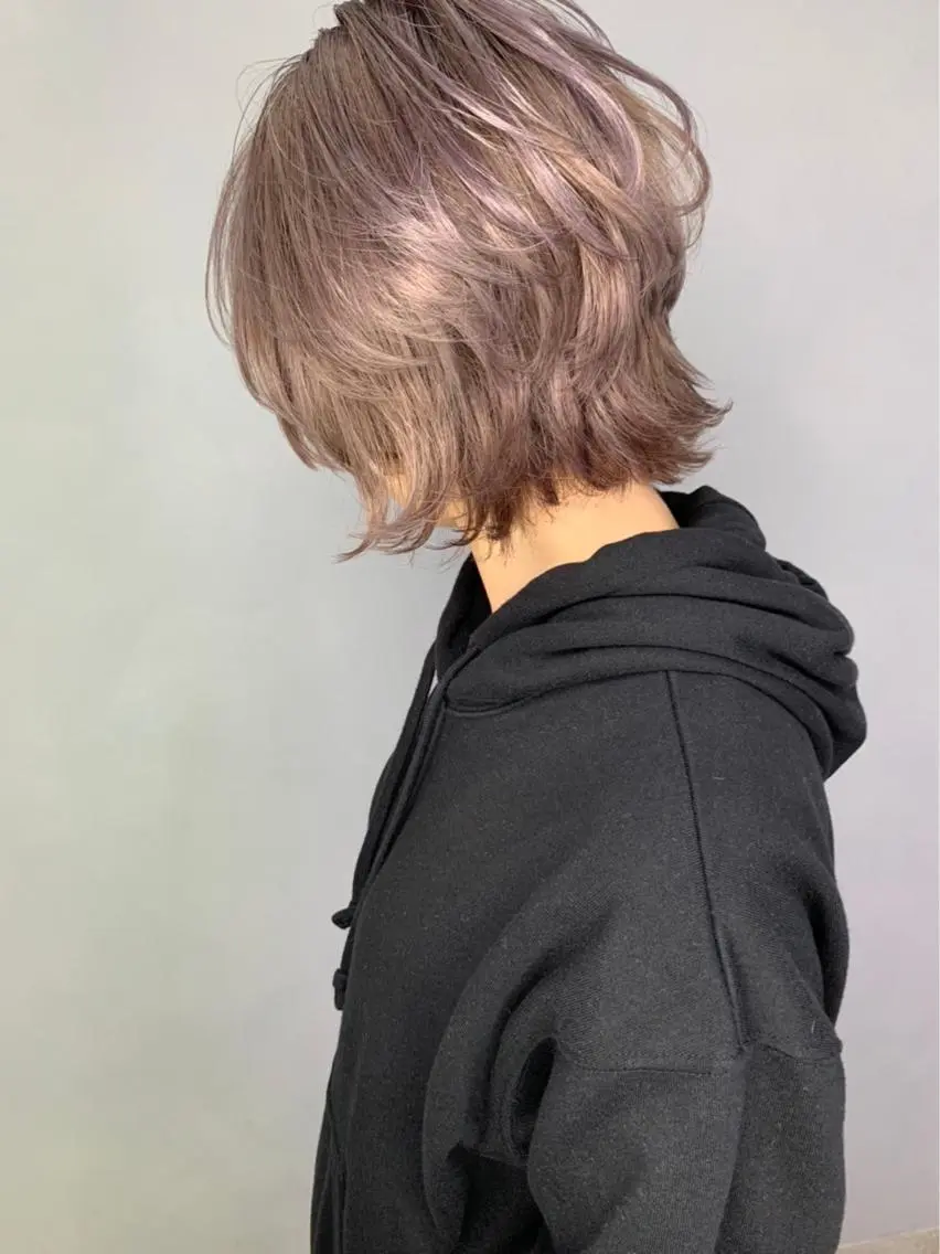 ショート カラー カット ヘアカラー 柔らかな縮毛矯正 透明感カラー💫のヘアスタイル