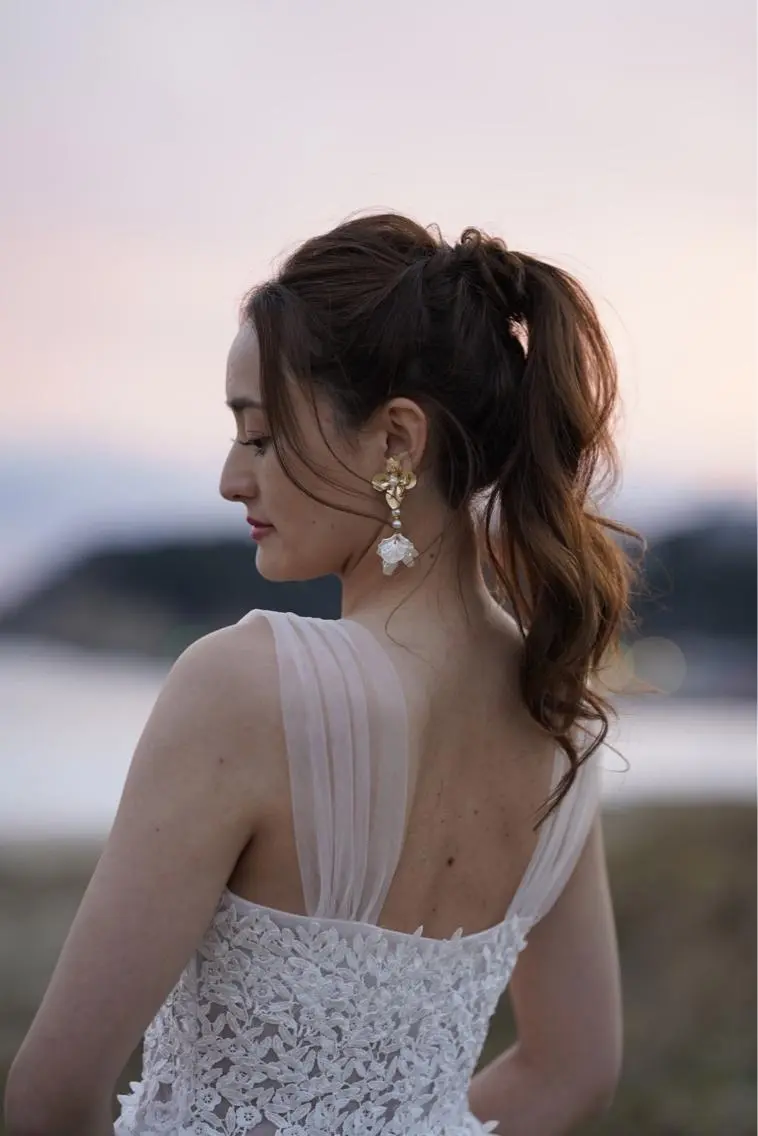 ロング カラー パーマ ヘアアレンジ メンズ キッズ ネイル マツエク・マツパ アイブロウ ポニーテール 結婚式・ブライダル 子どものヘアアレンジ メンズ韓国風 眉カラー HIROKO / 透明感暖色カラー🎀のヘアスタイル