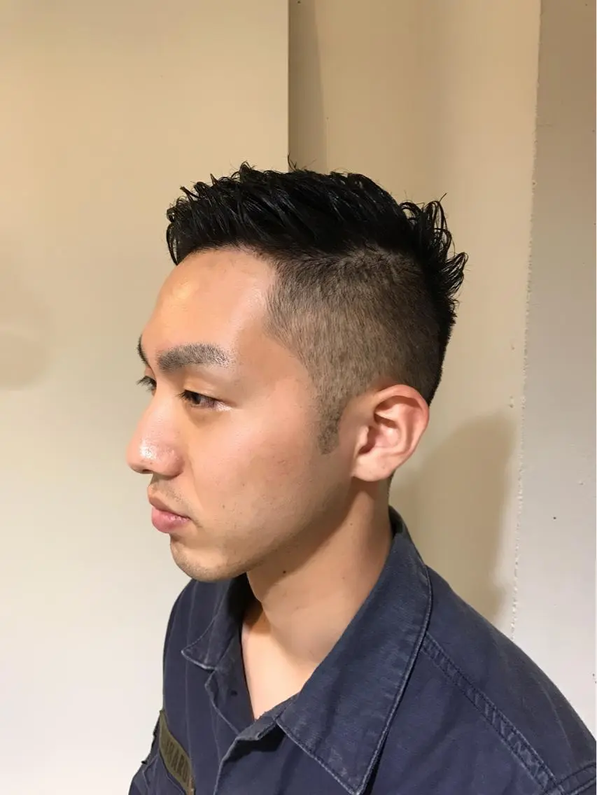 ショート カラー パーマ メンズ カット ちこ .のヘアスタイル