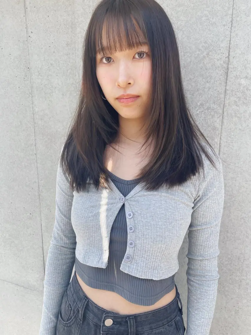 ミディアム カラー カット ヘアカラー トリートメント センスをお届けします 大谷将生infpのヘアスタイル