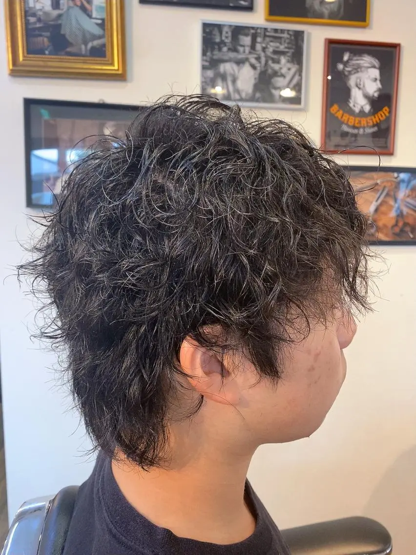 ミディアム パーマ 中田 孝之のヘアスタイル