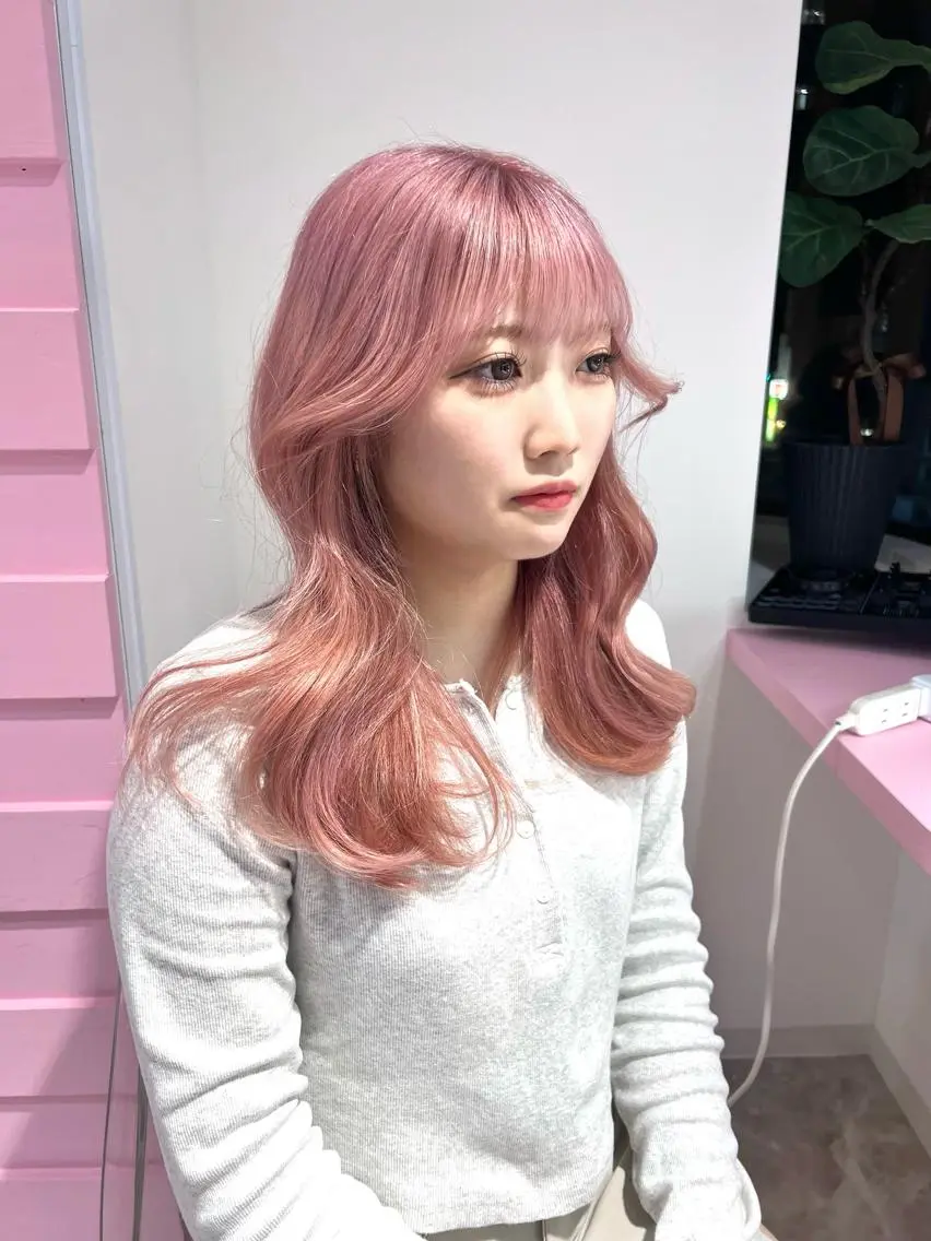 ロング ヘアカラー トリートメント ナナ♡レイヤーカット ♡似合わせカラーのヘアスタイル