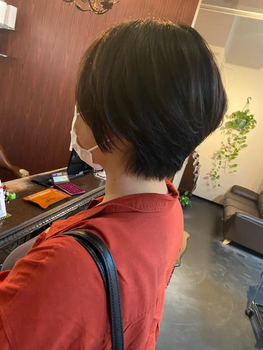 ショート ショートヘア カット 大野 桃果🐸のヘアスタイル