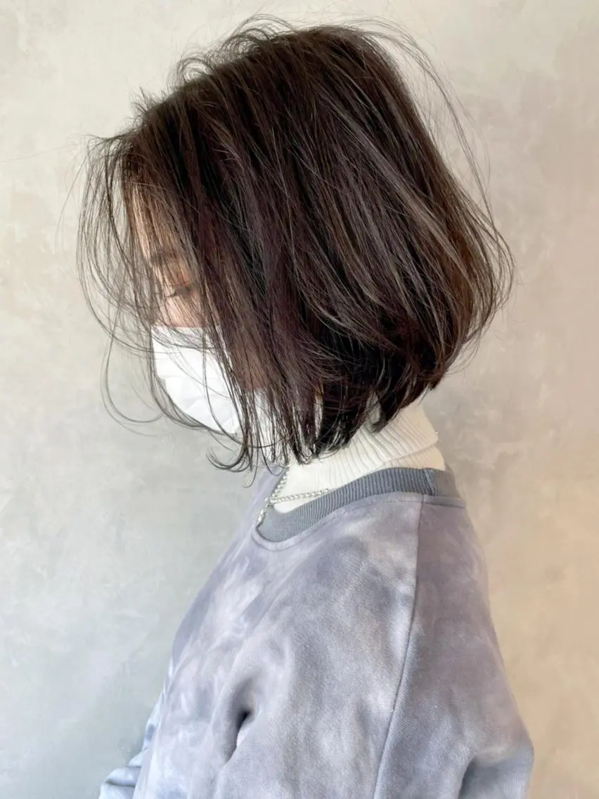 ミディアム カラー パーマ ヘアアレンジ ボブ ITbyALBUM 浦和店のヘアスタイル