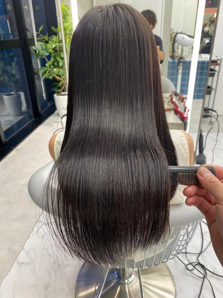ロング 縮毛矯正 ✨縮毛矯正✨レイヤー ホウダカズヒロのヘアスタイル