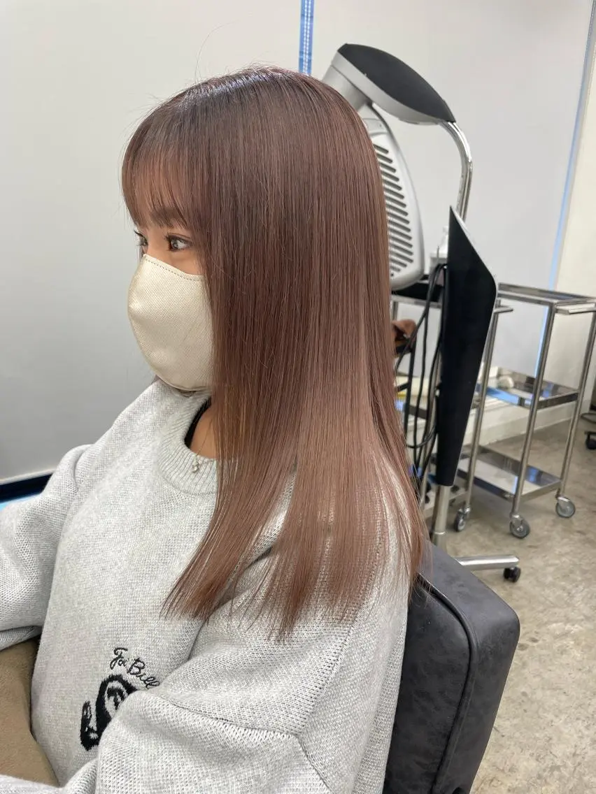 ロング カラー 水田吉亮/髪質改善/ 縮毛矯正/レイヤーのヘアスタイル