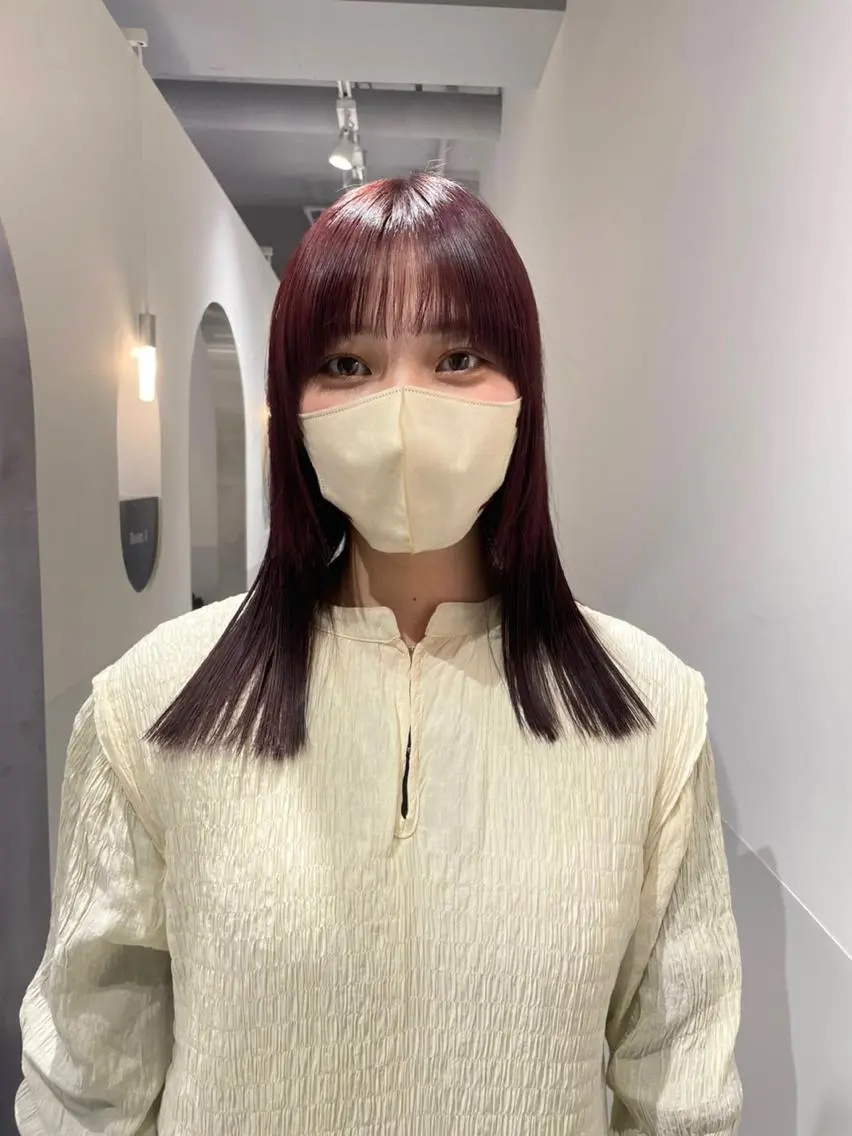 セミロング カラー ヘアアレンジ カット ヘアカラー satsuki 暖色・ブラウンカラーのヘアスタイル