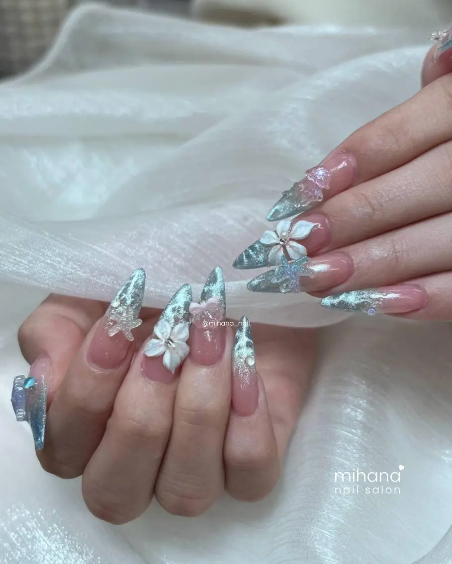 ネイル アートネイル 持ち込み ニュアンスネイル ハンドネイル フットネイル Arté.*✦ 西川口Nailのネイルデザイン