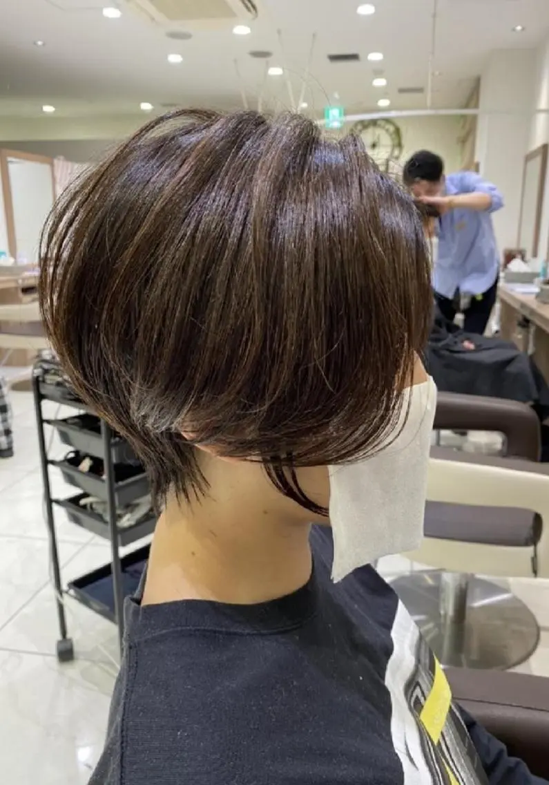 ショート カラー ショートボブ ベージュカラー ハイライトカラー イルミナカラー ボブ カラー特化🔥中村 和貴<Ash津田沼>のヘアスタイル