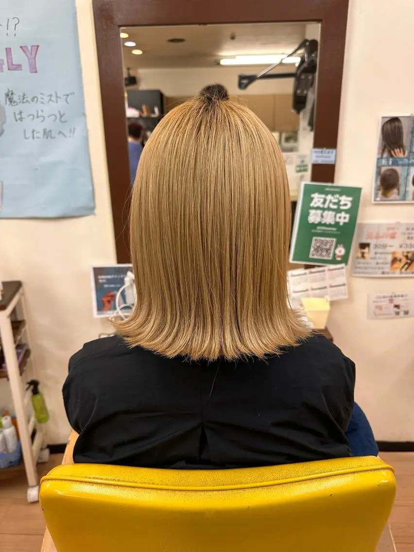 ミディアム カラー ヘアカラー トリートメント 菊地 智 【LAZO】千歳船橋のヘアスタイル