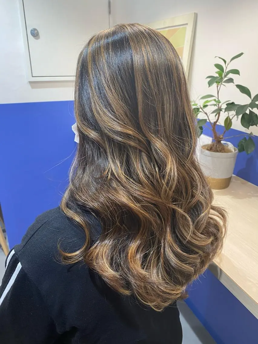 ロング カラー ヘアアレンジ マツエク・マツパ ハイライトカラー ハイライト bal ミナのその他イメージ