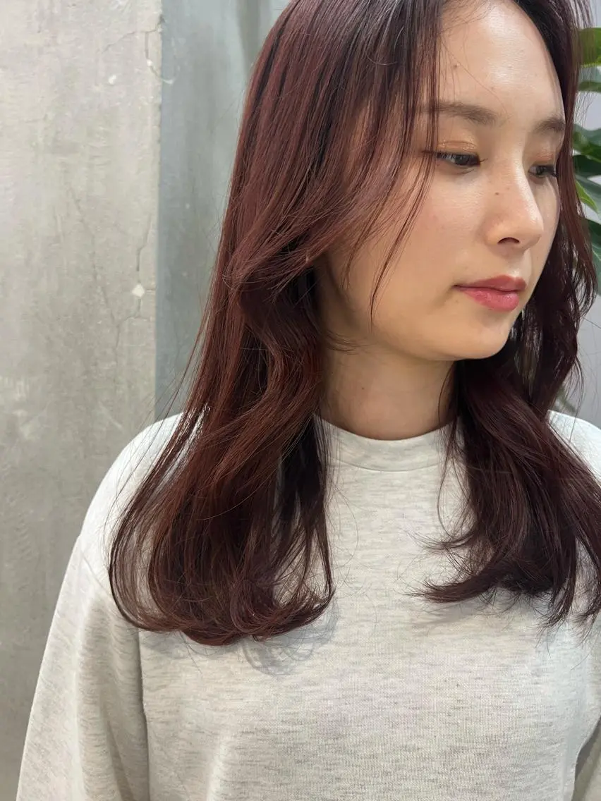 ロング カラー 谷町/Le'a /竹原しおなのヘアスタイル