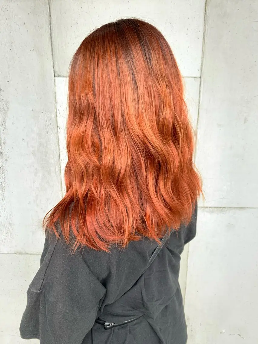 ミディアム ヘアカラー トリートメント 大内 志穂のヘアスタイル