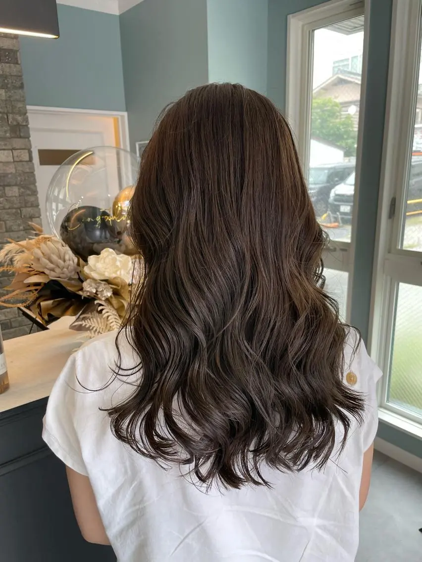 ロング カラー アッシュ アッシュブラウン ブラウンカラー Dia✂︎ 高澤優希のヘアスタイル
