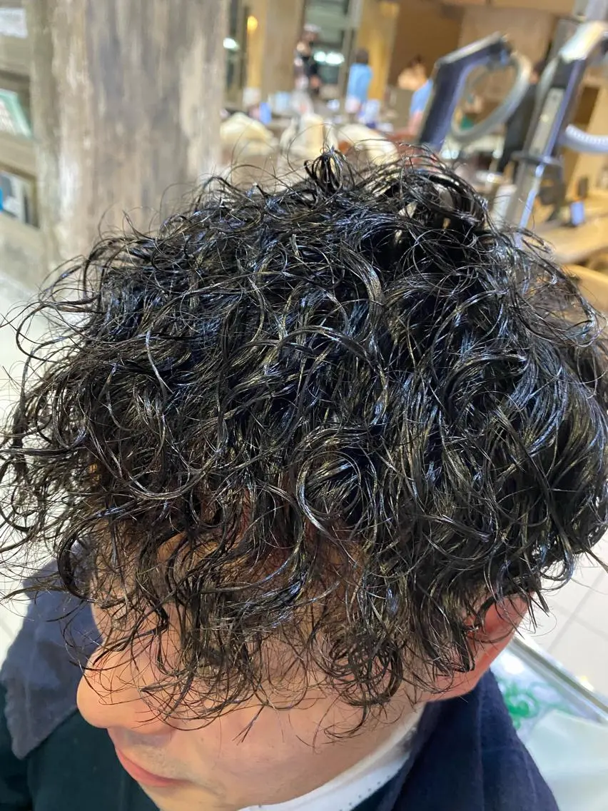 パーマ メンズ カット パーマ メッシュ&パーマ特化 🔥山田雄大🔥のヘアスタイル