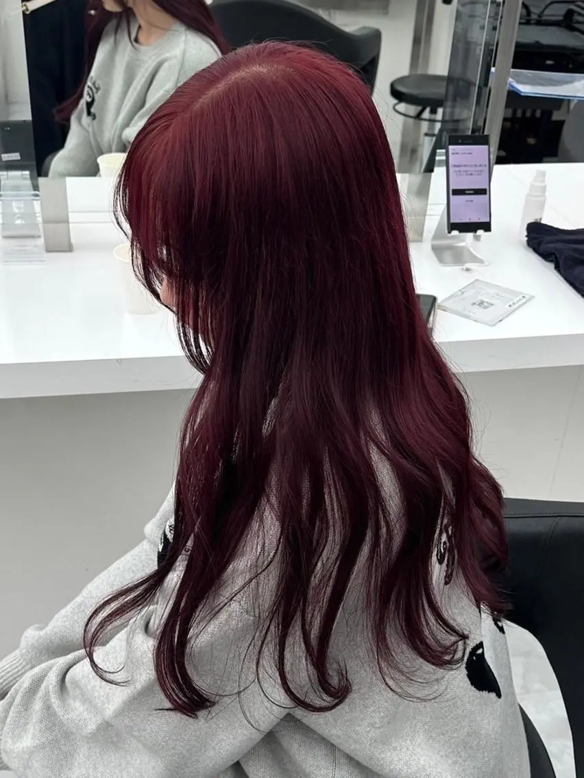 カラー ロング ヘアカラー カット💜モデル募集 アカデミー札幌のヘアスタイル
