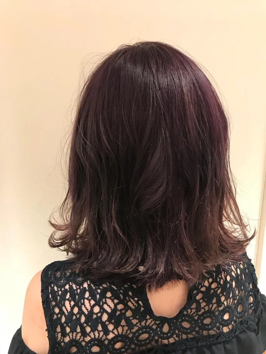 ミディアム カラー ラベンダーカラー 清水 ちひろ ✄トップスタイリストのヘアスタイル