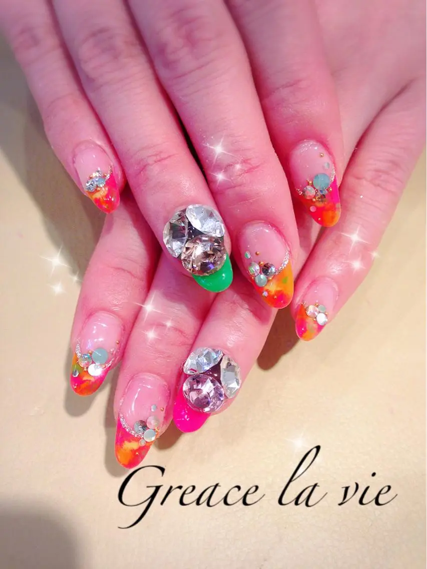 ネイル フレンチネイル Greace  la vieのネイルデザイン