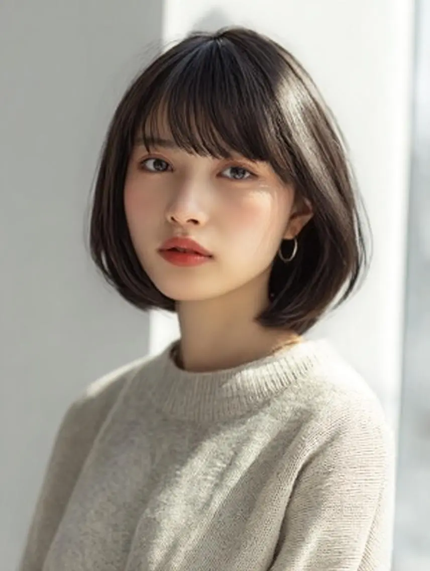 ショート ハッシュカット 髪質改善 レイヤーカット 縮毛矯正 トリートメント 韓国×艶ハイトーンが ✨絶対可愛い✨リオ✨のヘアスタイル