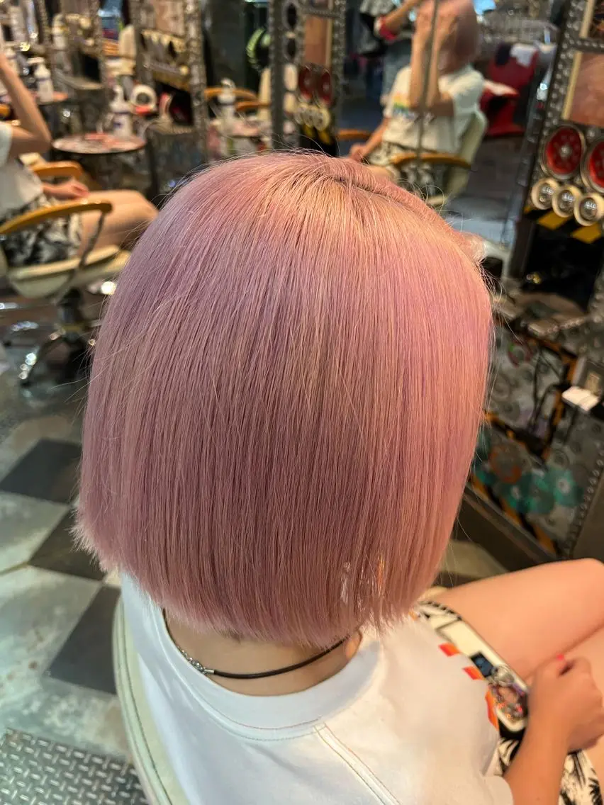 ショート カラー オレンジ ピンクカラー KOYA ｺﾔのヘアスタイル