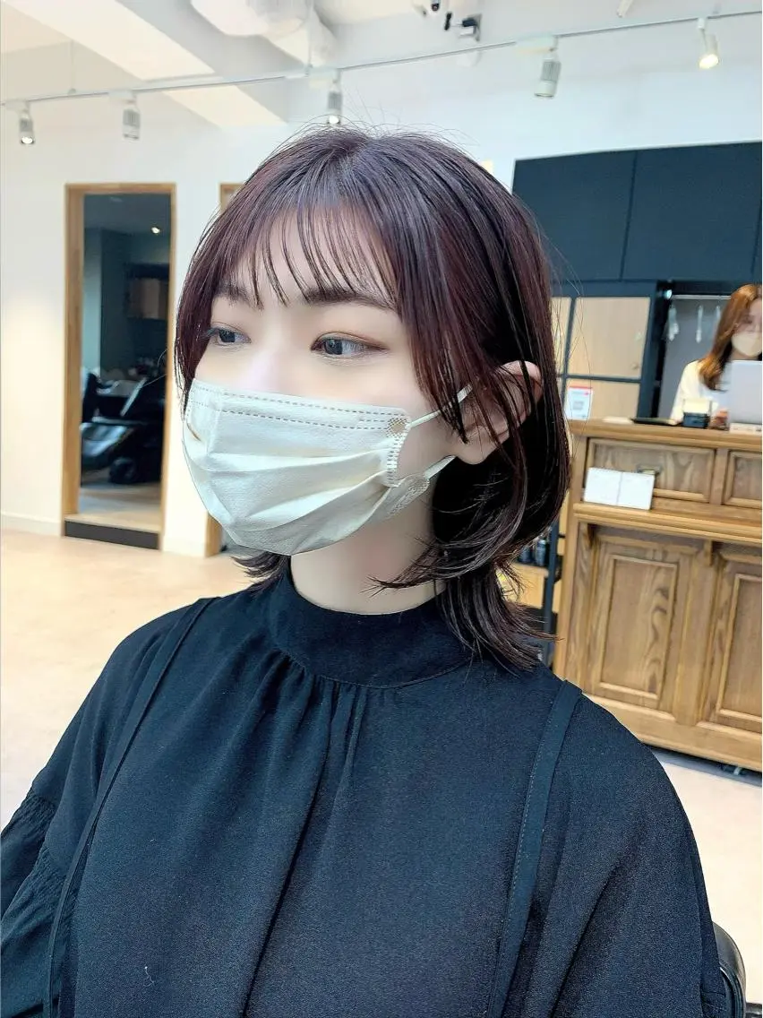 セミロング カラー パーマ ヘアアレンジ メンズ キッズ ネイル マツエク・マツパ アイブロウ 似合せレイヤー/ 柔らか透明感カラーのヘアスタイル