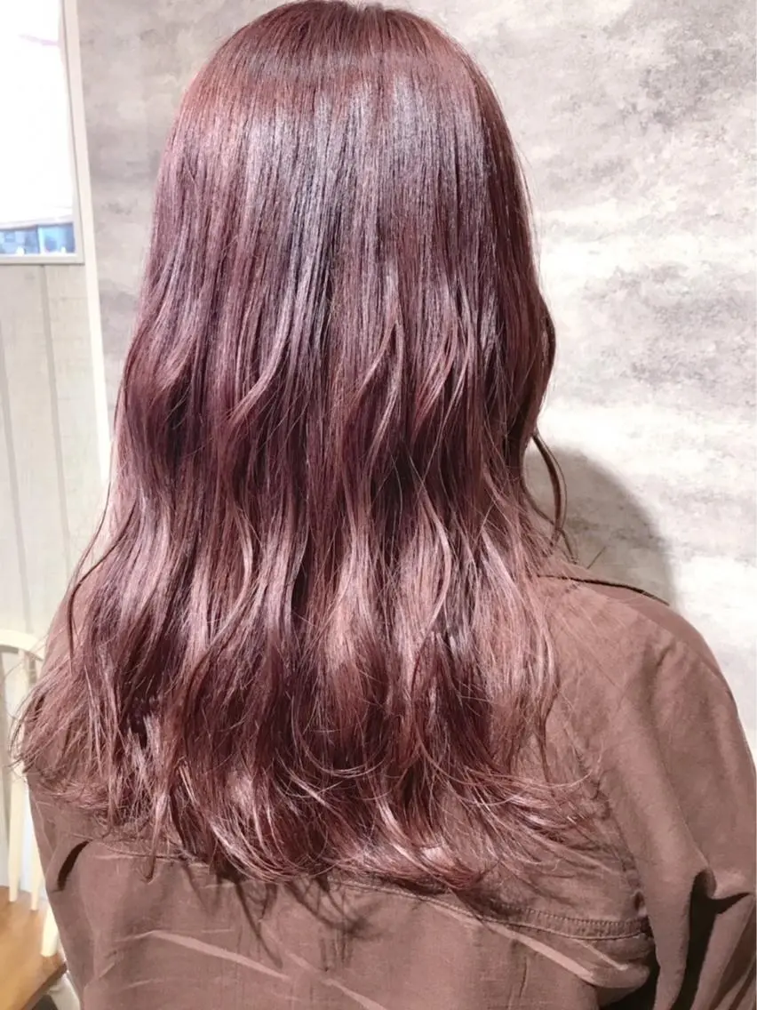 セミロング カラー カシス 🫟Blanco🫟 Color&Careのヘアスタイル