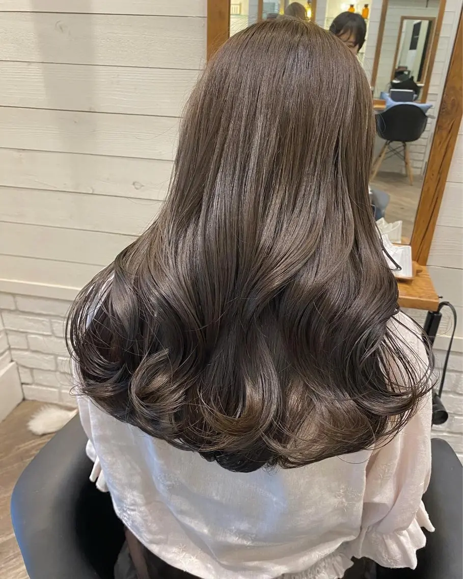 ロング パーマ デジタルパーマ 🌸透明感艶 カラー🌸Yuukiのヘアスタイル