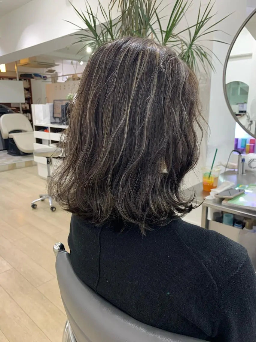 ミディアム カラー ヘアカラー トリートメント Reb_keiji 👑小倉圭司のヘアスタイル