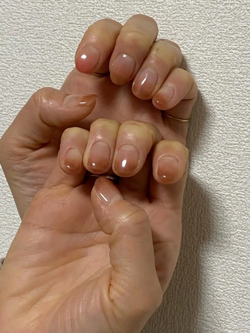 ネイル グラデーション 自宅サロン FeelFreeのマツエク・マツパデザイン