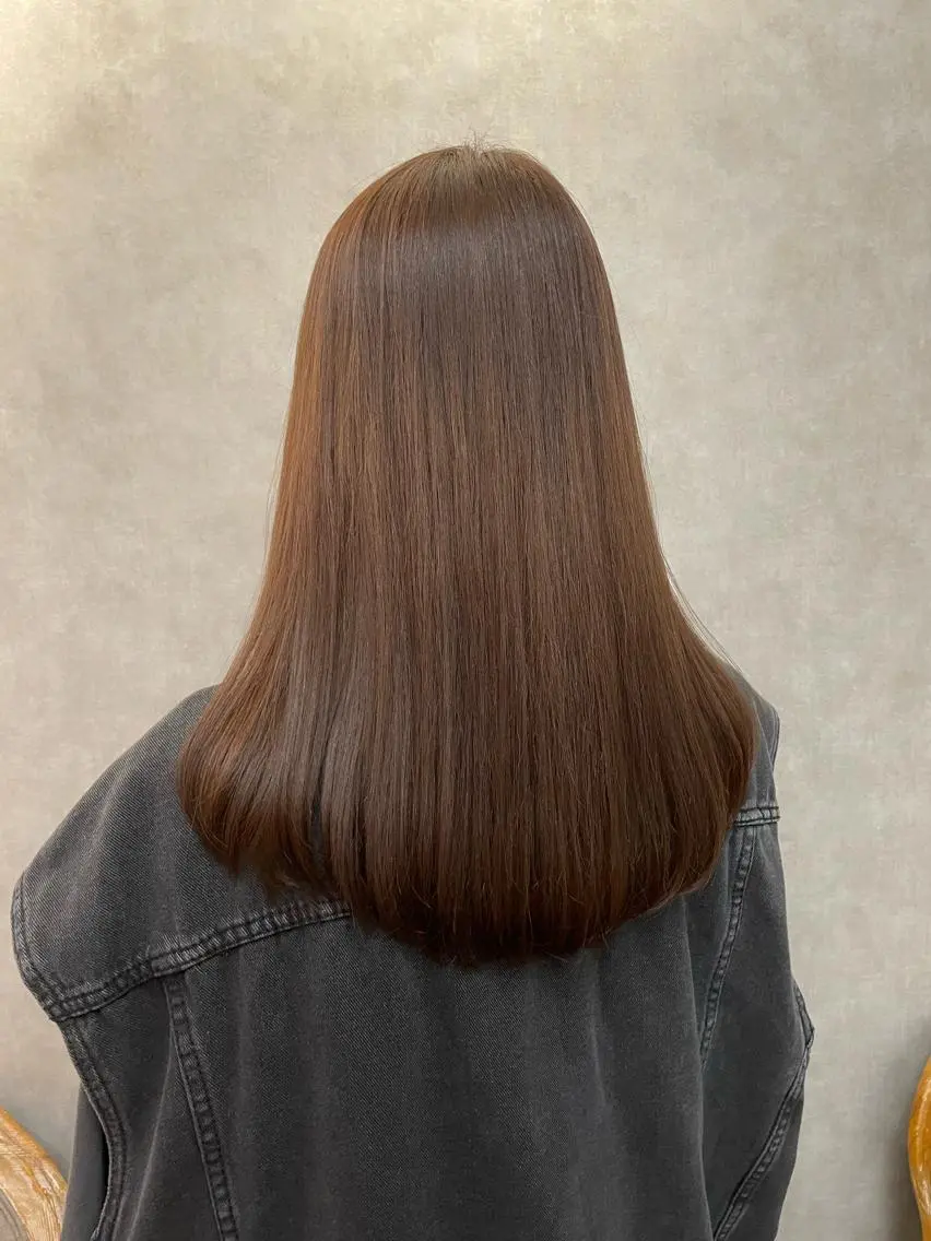 ミディアム カラー カット 縮毛矯正 Kojima 髪質改善ケアサロン＊のヘアスタイル