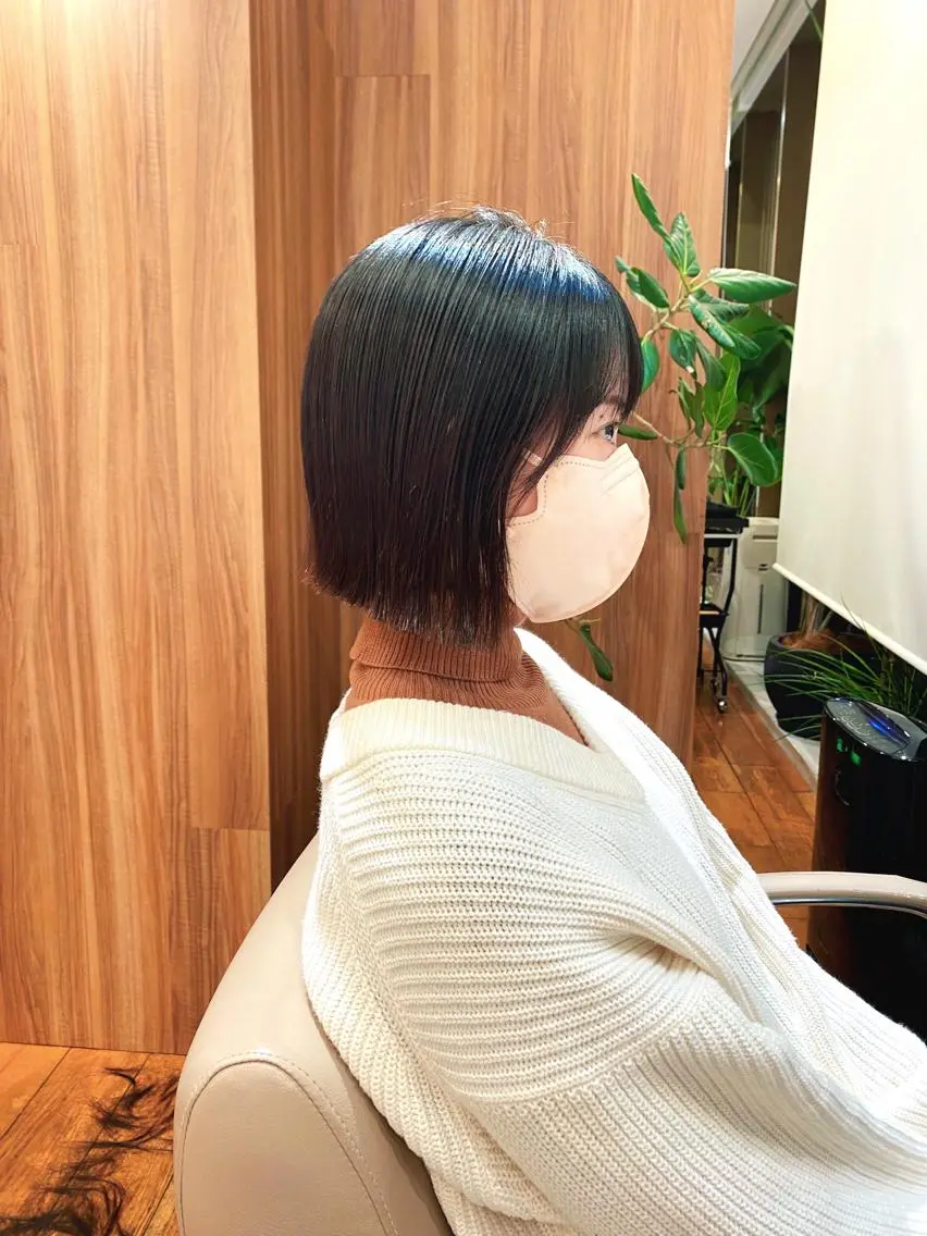 ショート カラー パーマ ボブ 🍃服部 雅哉🍃銀座◎のヘアスタイル