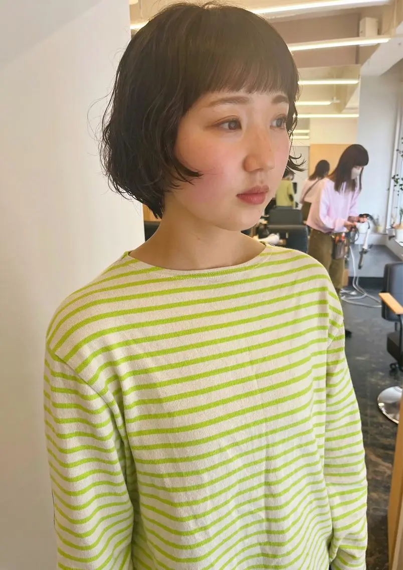 ショート カラー カット 西山 紗耶香🪽 透明感カラー/ボブのヘアスタイル