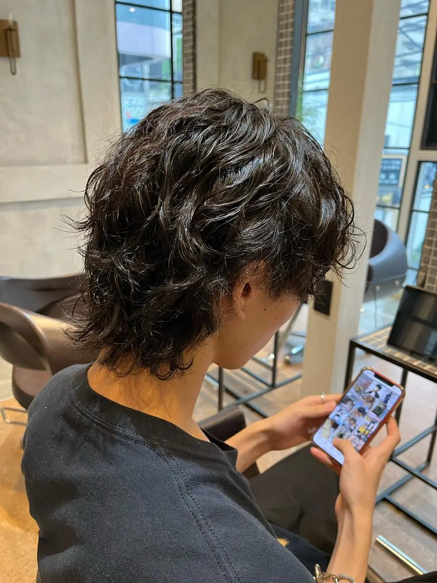 メンズ メンズウルフカット ウルフカット お悩み解決✨ 関根大介✂︎のヘアスタイル