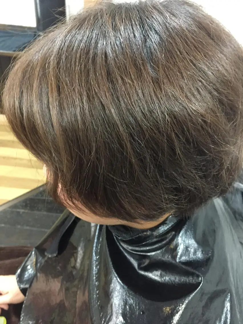 パーマ 縮毛矯正 中山 ルミ子のヘアスタイル