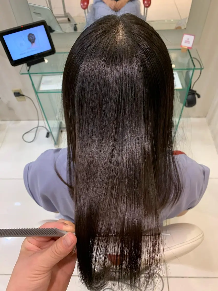ロング 縮毛矯正 トリートメント 縮毛矯正/髪質改善 EARTH髙橋のヘアスタイル