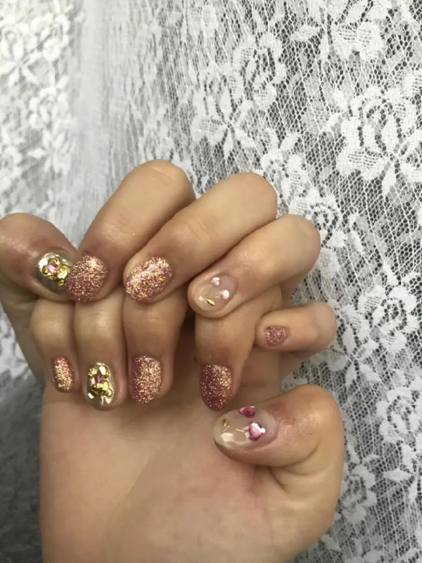ネイル ガーリー ハンドネイル ハンドケア lylynail YUUKAのネイルデザイン