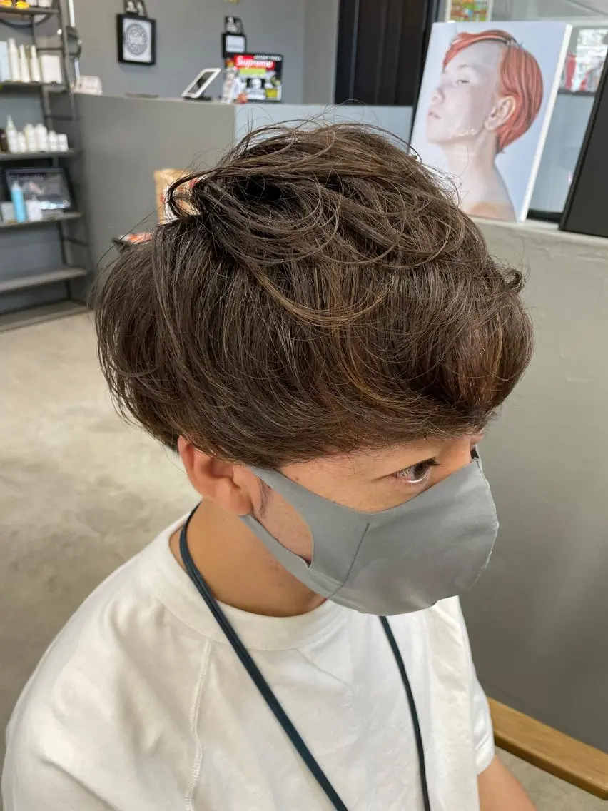 メンズ メンズメッシュ メンズパーマ メンズ専門サロン wokeのヘアスタイル