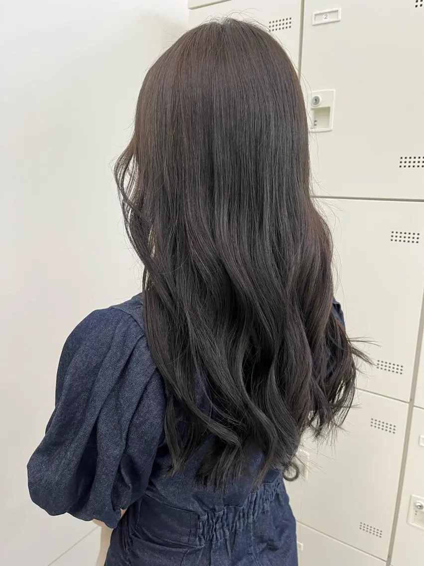 セミロング カラー カット ヘアカラー トリートメント ブリーチなし💗 艶カラー 翔太郎のヘアスタイル