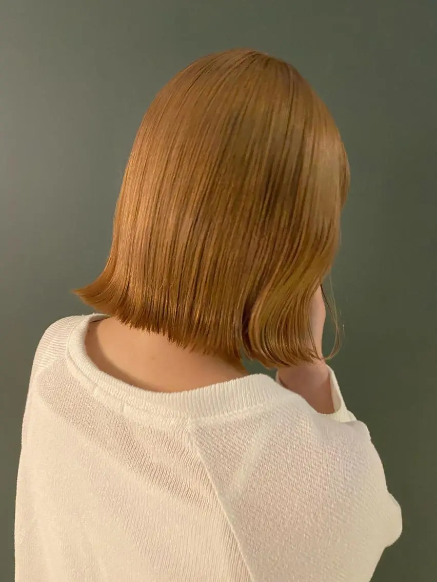 ミディアム カラー ベージュカラー ミルクティーベージュ ヘアカラー トリートメント stylist トモヤのヘアスタイル