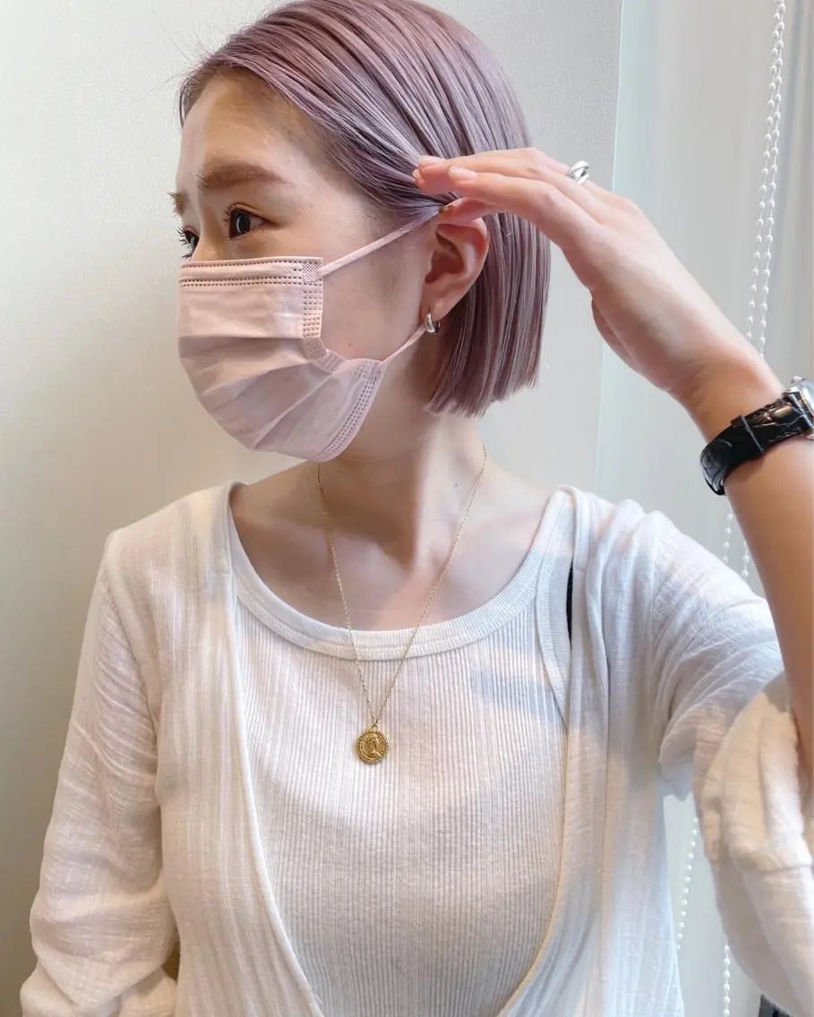 白髪ぼかしハイライト 脱白髪染めのヘアスタイル