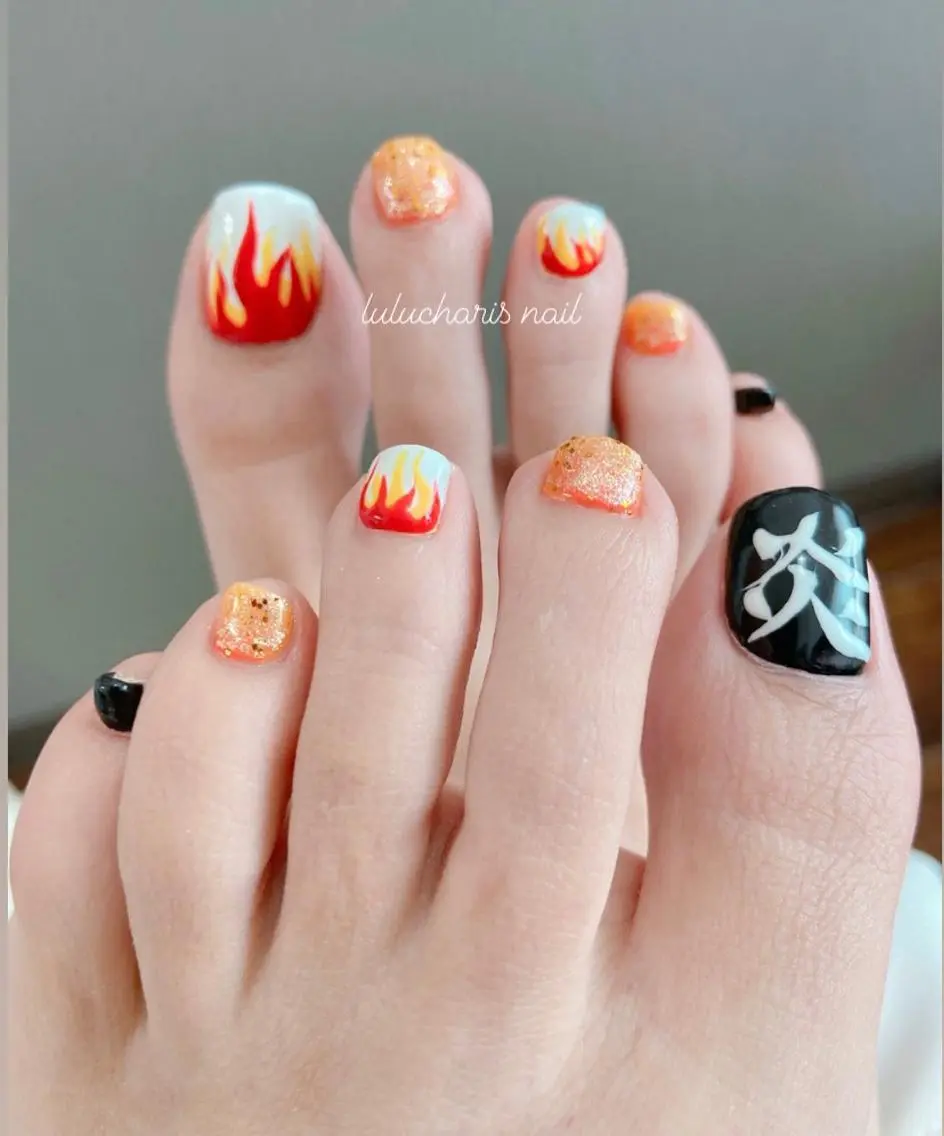 ネイル フットネイル 持ち込み lulucharis nailのネイルデザイン