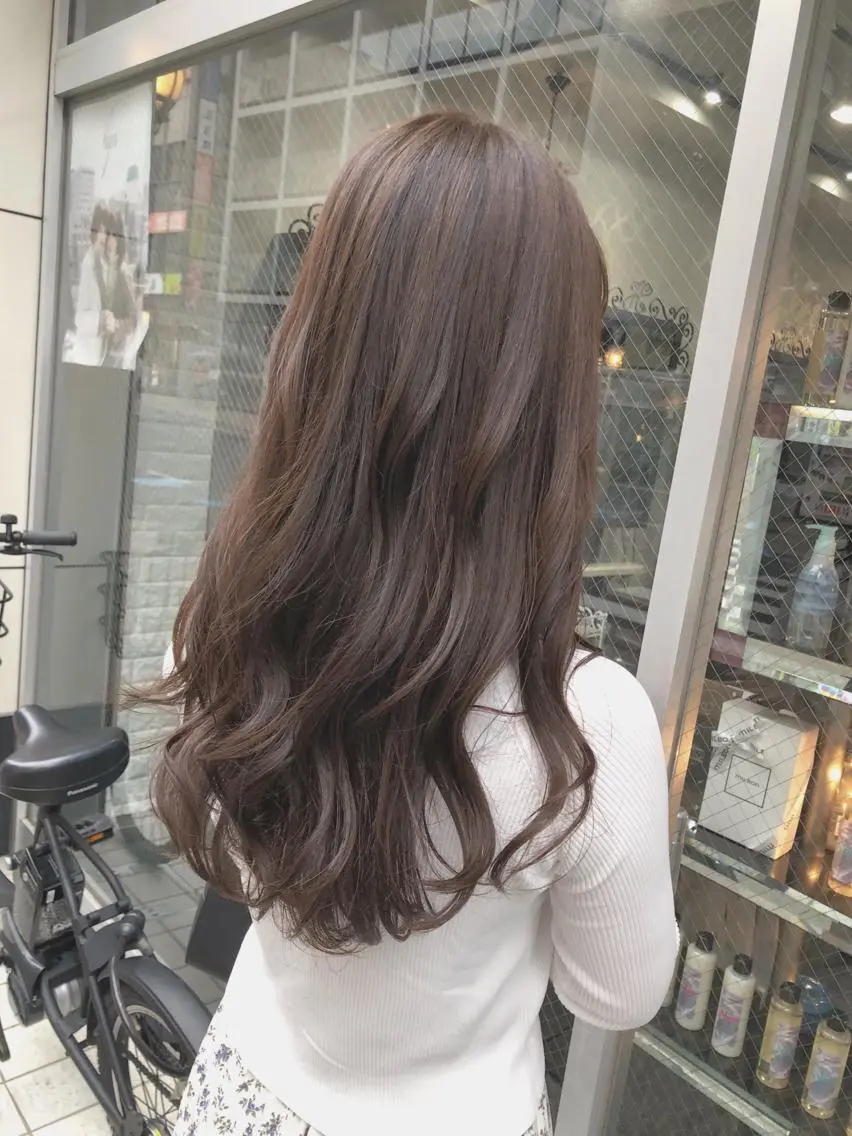 ロング カラー ベージュカラー 艶髪 ♡Tomiyaのヘアスタイル