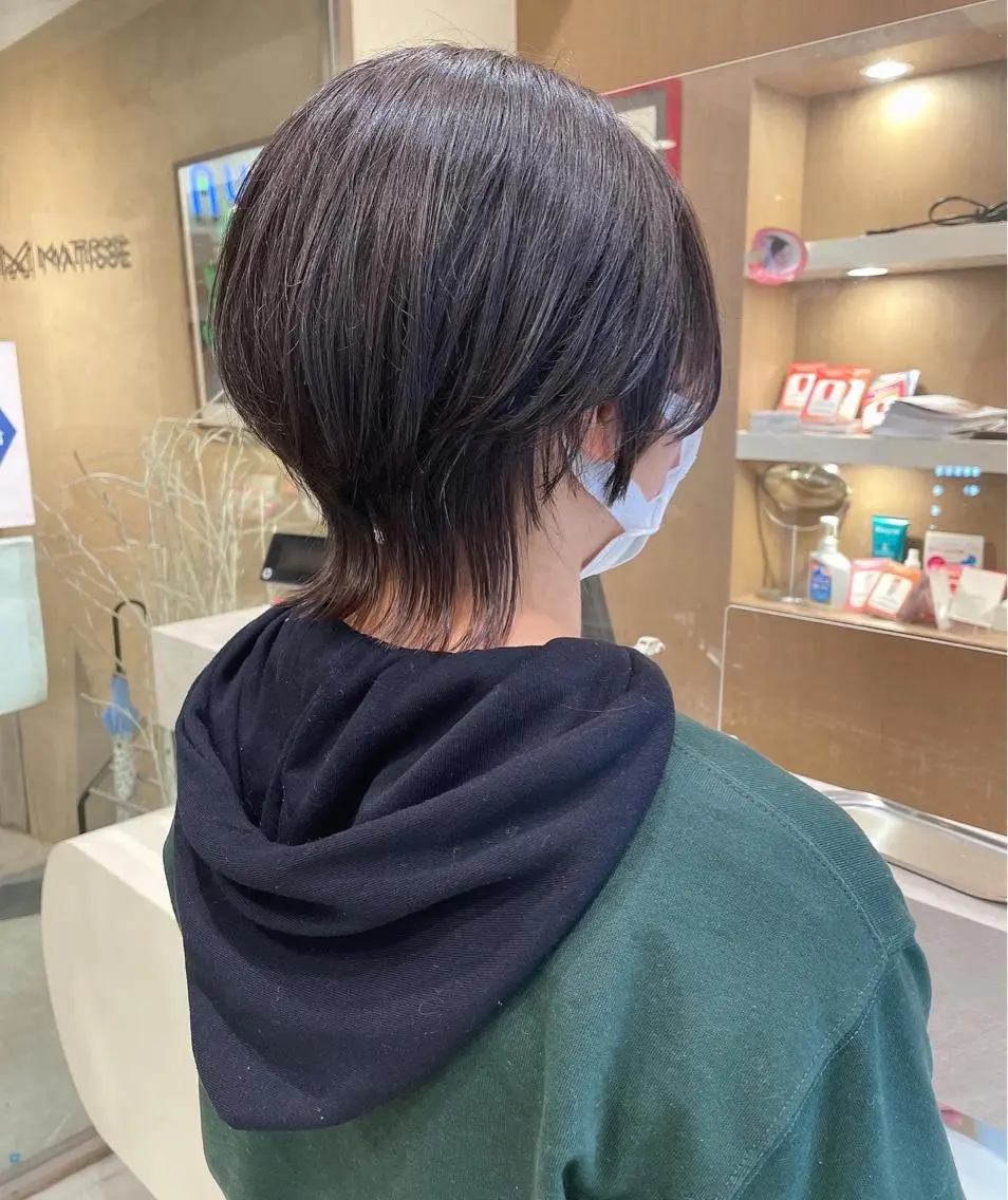 ショート ショートヘア ウルフカット 縮毛矯正ボブ/ 髪質改善/カットのヘアスタイル