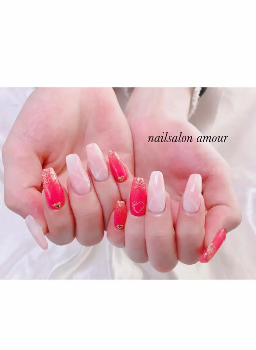 ネイル スカルプネイル nailsalon ♡amour♡のネイルデザイン
