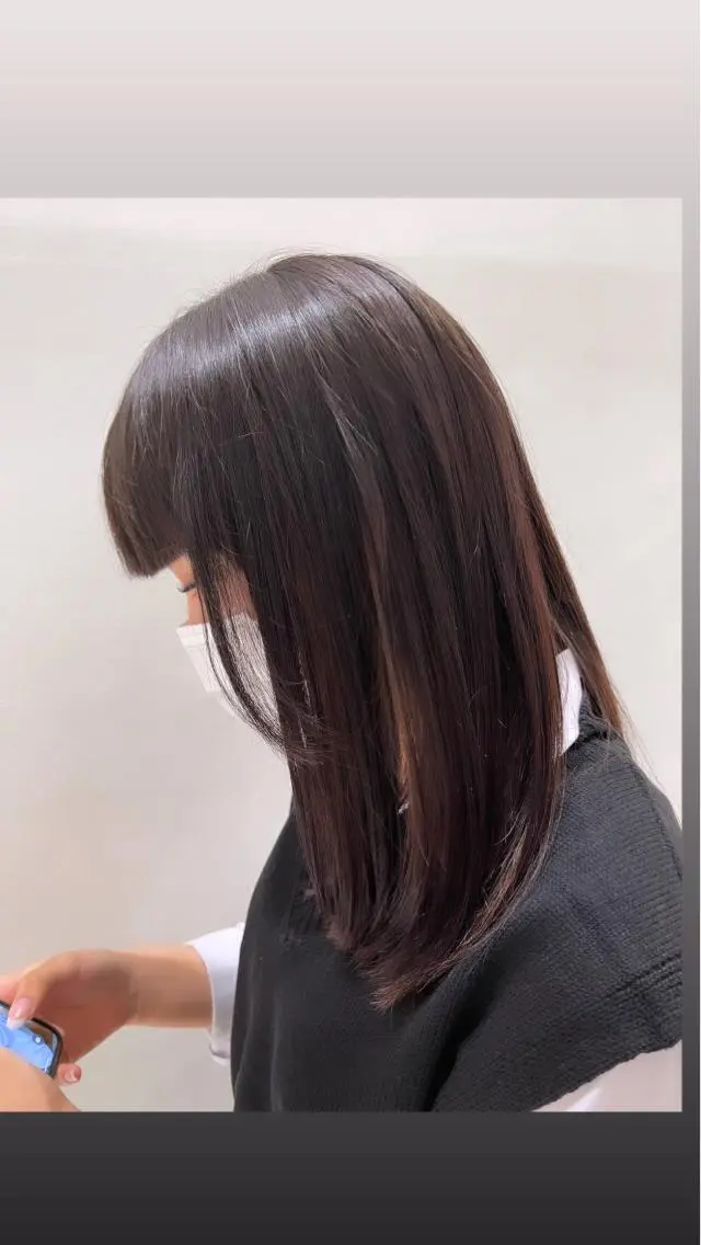 ロング 顔周りカット 小顔カット ✨パーソナルカラー✨ 髪質改善 成澤 亨碩のヘアスタイル