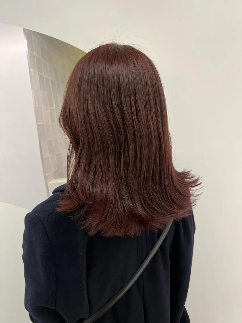ロング カラー ブラウンカラー ピンクカラー ピンクブラウン 韓国ヘア☁️ mitsukiのヘアスタイル