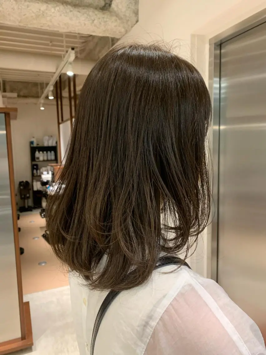 ミディアム カラー 🤍顔まわりカット/ ボブ/SHIMADAのヘアスタイル
