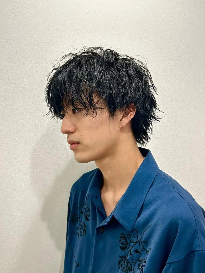 パーマ メンズ リベイルけんた モデル募集のヘアスタイル